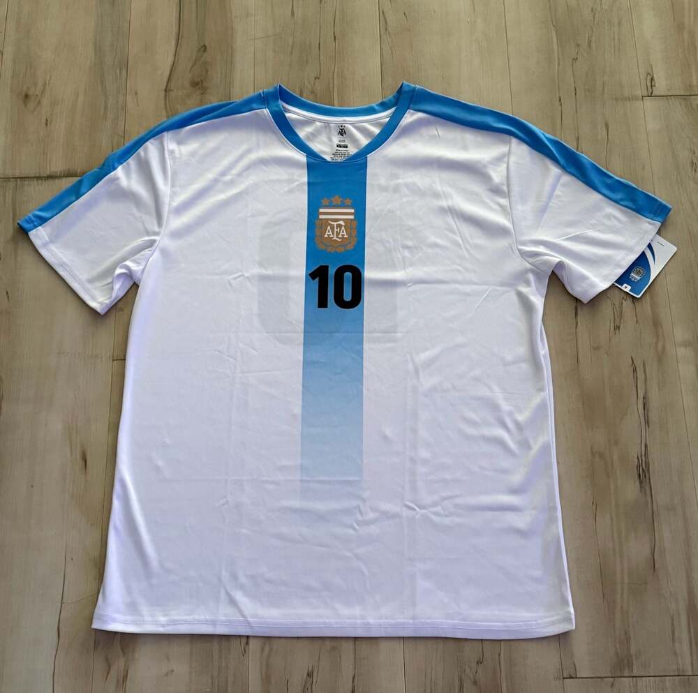 AFA Official Product Lionel Messi Argentina Number 10 Soccer Jersey
